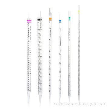 Medical Lab Disposables: 1ml, 2ml, 5ml, and 10ml Sterile Plastic Serological Pipettes